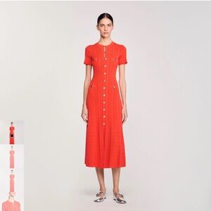 Sandro knit maxi dress